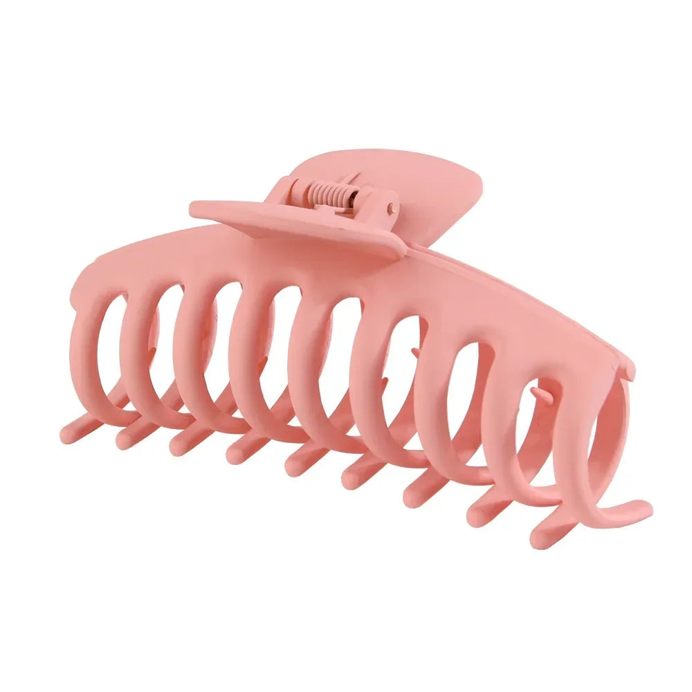 Korean Solid Large Hair Claws Elegant Frosted Acrylic Hair Clips Hairpins Barrettes Headwear for Women Girls Hair Accessories