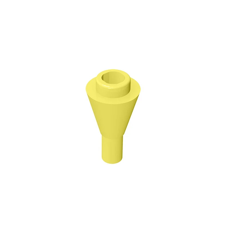 Gobricks GDS-1138 Cone 1 x 1 Inverted with Bar | Building Block for DIY Creations close-up view