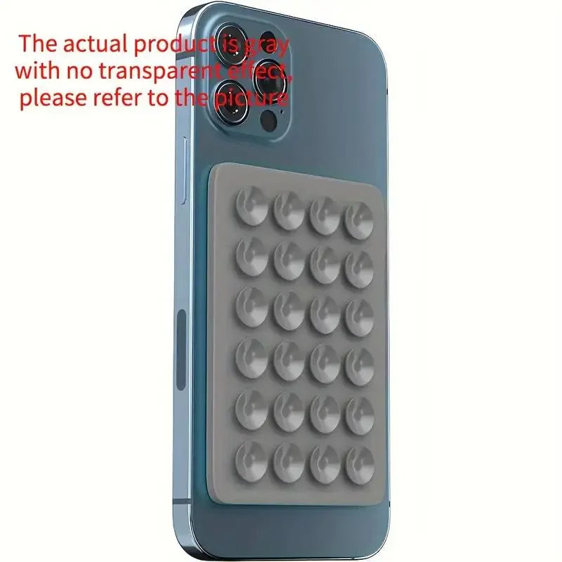 Silicone Suction Phone Holder Mat Multifunctional Suction Cup Wall Stand Square Anti-S close-up view