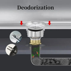 Waste Plug Kitchen Sink Strainer Replacement Basin Drain Filter Stainless Steel Shower H detail view