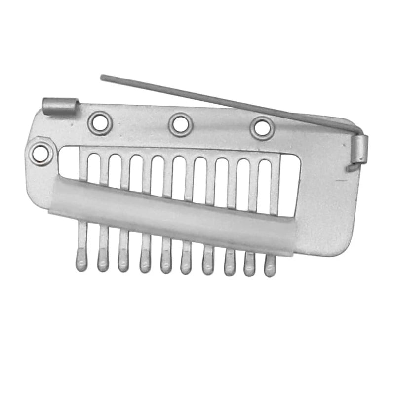 1/5 Pcs With Safety Pin 10-Teeth Strong Chunni Grip Hair Clip Comb Setting Grip Clips alternate view