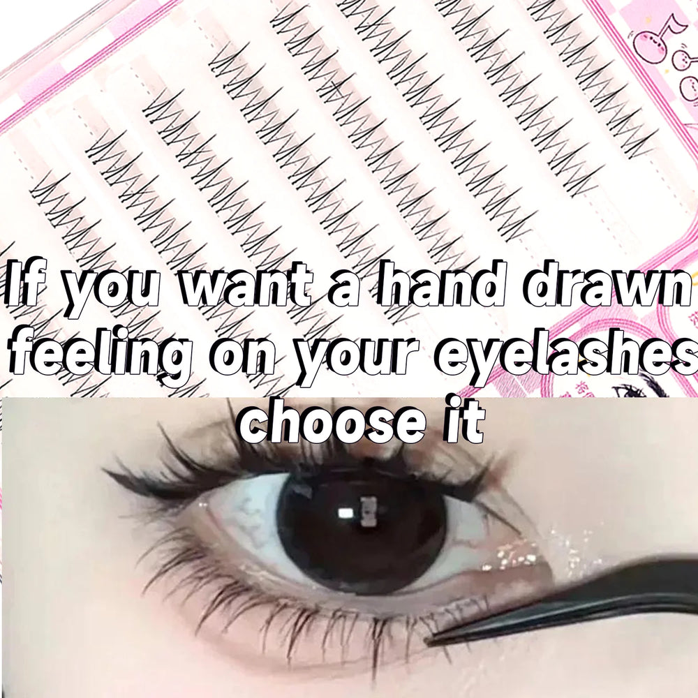 Natural Look Small Flame Lower Eyelashes | Glue-Free Easy Application Beginner Friend lifestyle view