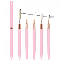 Nail Brush Pen 5pcs/set Nail Art Liner Brushes Set Elongated Striping Drawing Profession detail view