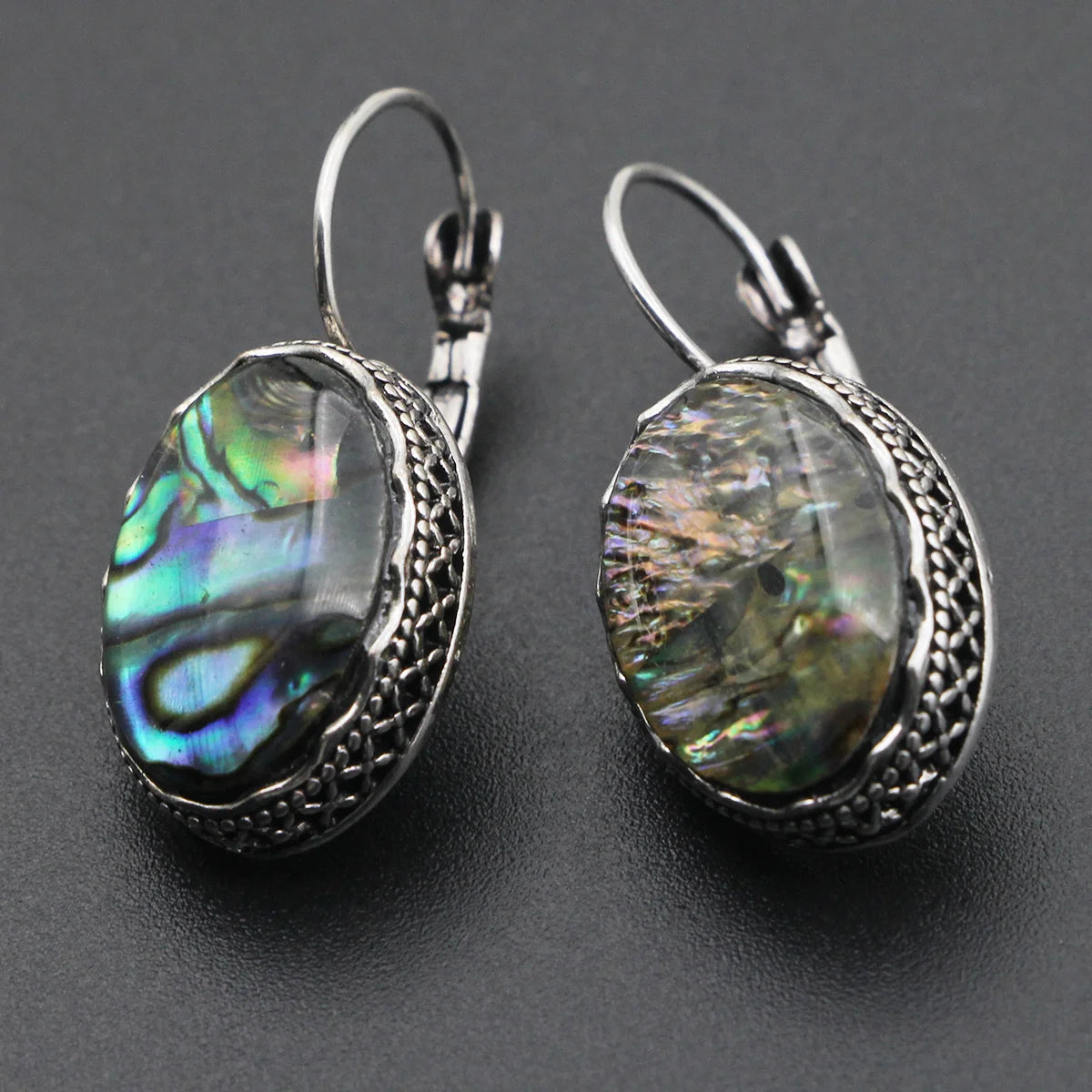 VILLWICE New Colorful Shell Various Shapes Owl Women Hollow Zinc Alloy Antique Silv additional angle