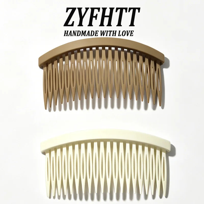 1/3pcs ZYFHTT Solid Color Acrylic Hair Clips for Women Versatile Elegant Hair Stick additional angle