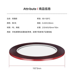 10m Double Sided Adhesive Tape | Sponge Back Adhesive for Phone and Tablet Sealing close-up view