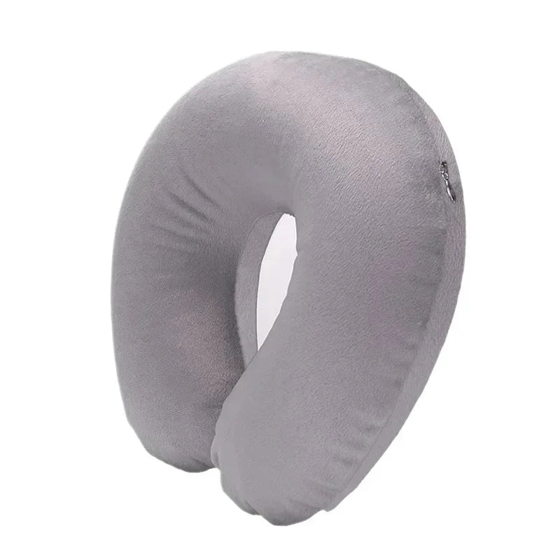 Inflatable Travel Neck Pillow | U-Shaped Support for Car, Plane, and Office lifestyle view