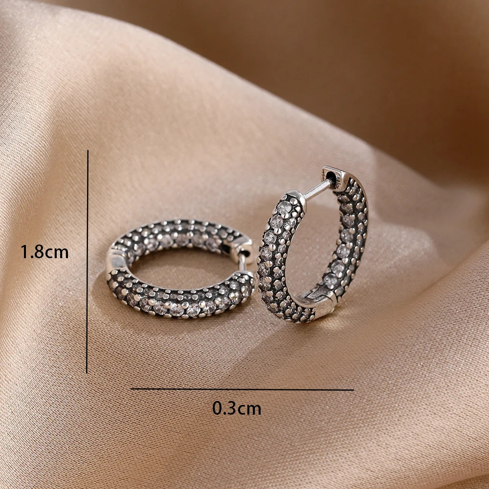 2026 New Hot Sale Blue Zircon Earrings for Women with European and American Style F additional angle
