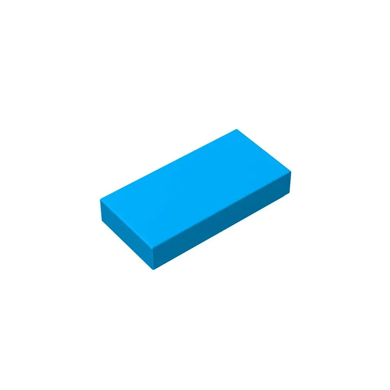 Gobricks GDS-566 Tile 1 x 2 with Groove | Compatible Building Block close-up view