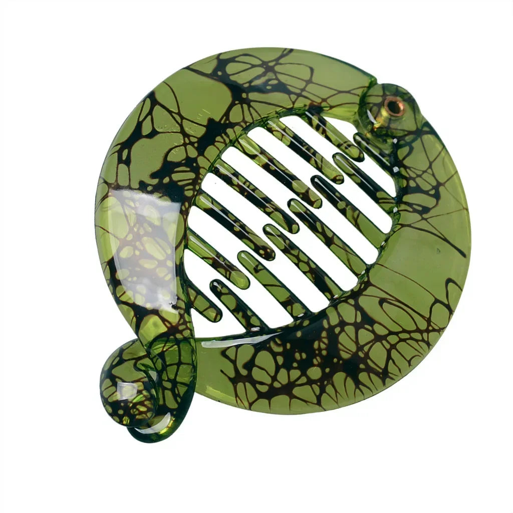 Small Round Shape Ponytail Hair Claw Clip Women Girls Banana Clip Crab Black Brown Ponytail Holder Pro Hair Styling Accessories