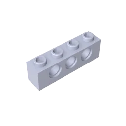 Gobricks GDS-625 Technical Brick 1x4 3-Hole | Compatible with Lego 3701 detail view