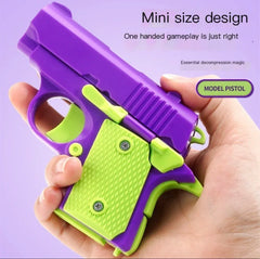 Stress Relief Pistol Toy | Plastic Mini Handheld Fidget Gun alternate view