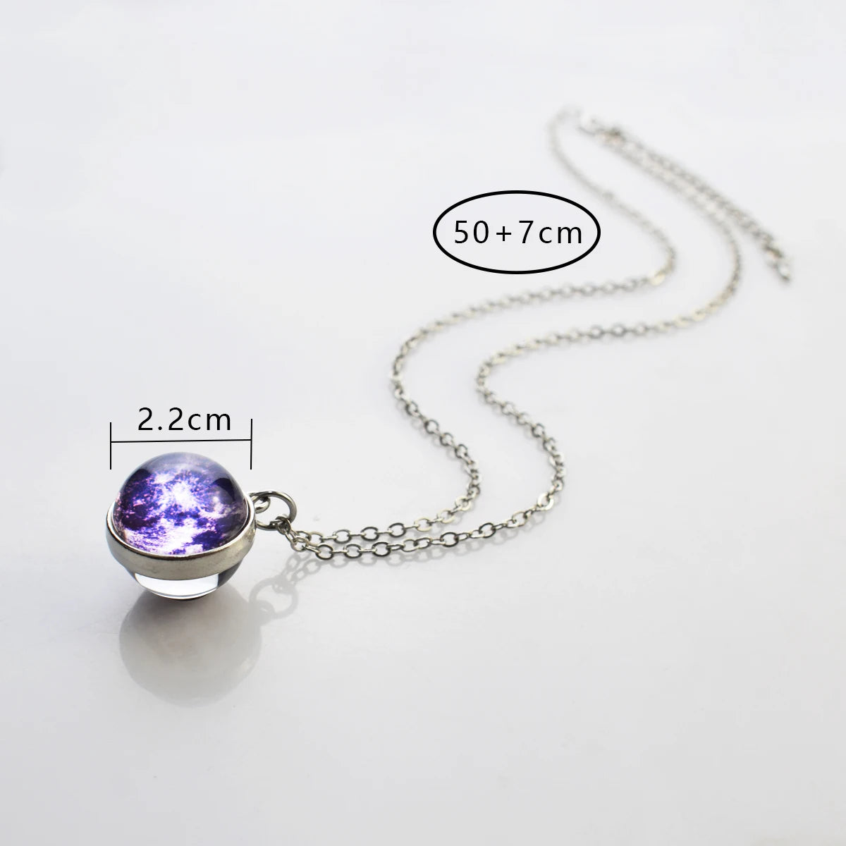 Solar System Galaxy Pendant Necklace | Unisex Astronomy Jewelry Gift lifestyle view