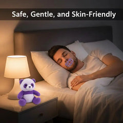 Childrens Anti Snoring Stickers | Cartoon Bear O-Shaped Mouth Patch for Sleep detail view
