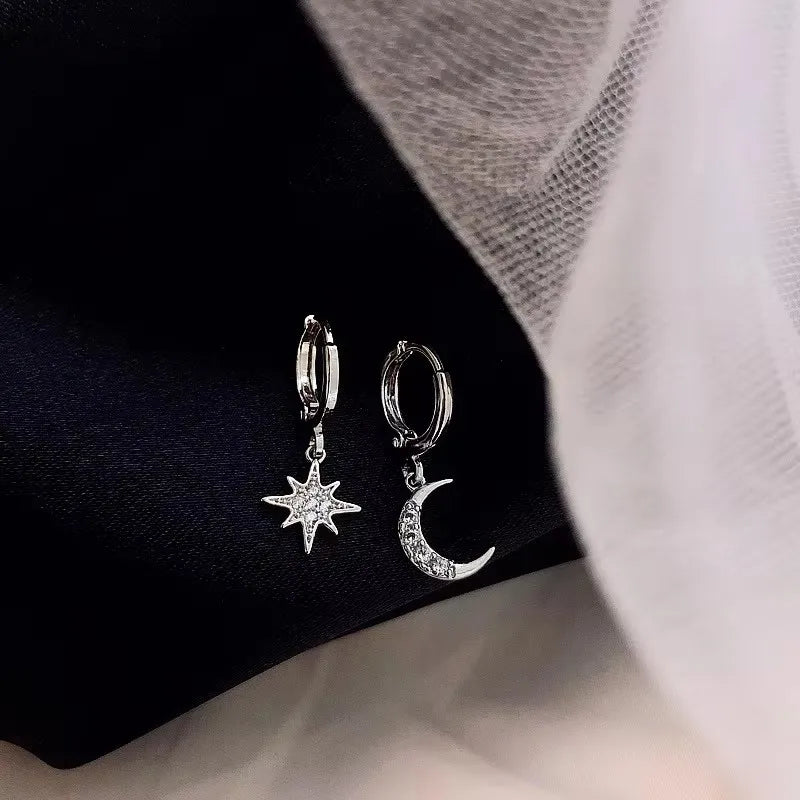 VENTFILLE 925 Sterling Silver Hot Sale Korean Feather Earrings Simple Temperament E additional angle