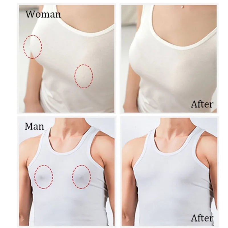 Invisible Chest Sticker Non-woven Bra Breast Patch Bra-less Pasties Pad Nipple Cover lifestyle view