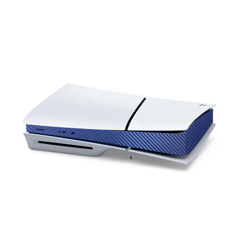 For Sony PS5 Slim Console Carbon Fiber Skin Cover Sticker Host Center Decals Game Cons close-up view