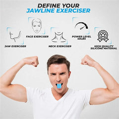 Jawline Exerciser Facial Toner | Food-Grade Silicone Jaw Muscle Training Ball close-up view