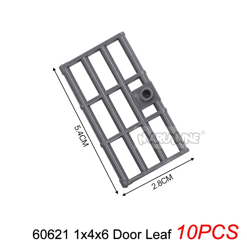 Marumine Window and Door Building Blocks | Compatible City House Parts Set alternate view