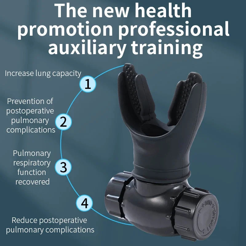 Silicone Respiratory Trainer | Lung Ventilator for High-Altitude Training close-up view