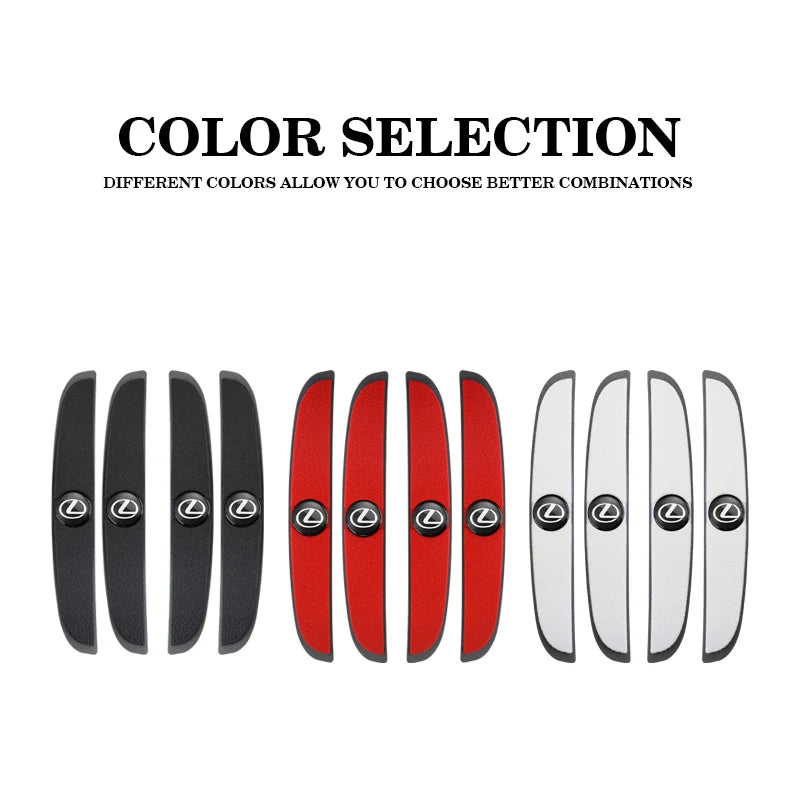 4Pcs Silicone Car Door Edge Protector Strips | Anti-Collision Pad for Lexus Models detail view