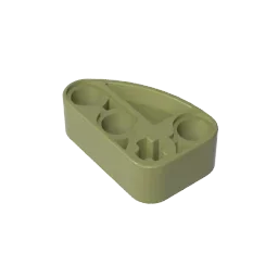 Gobricks GDS-2016 Technical Beam 2 x 3 L-Shape with Quarter Ellipse Thick | Building lifestyle view