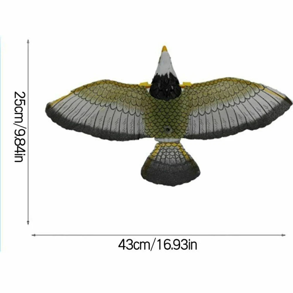 Hanging Eagle Hawk Bird Scarer Deterrent | Garden Pest Protection Decoy close-up view