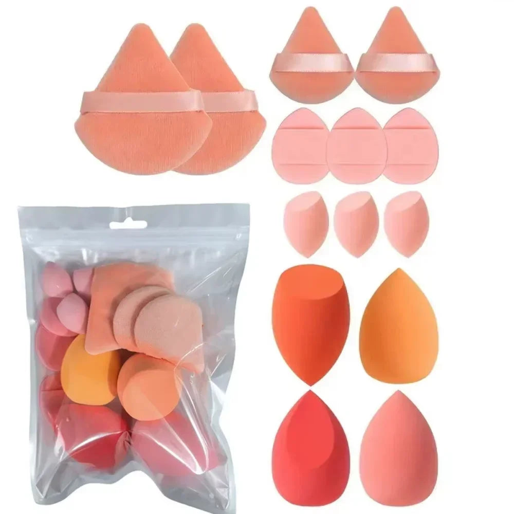 14PCS Makeup Sponge Set | Foundation Blender & Powder Puff Kit additional angle