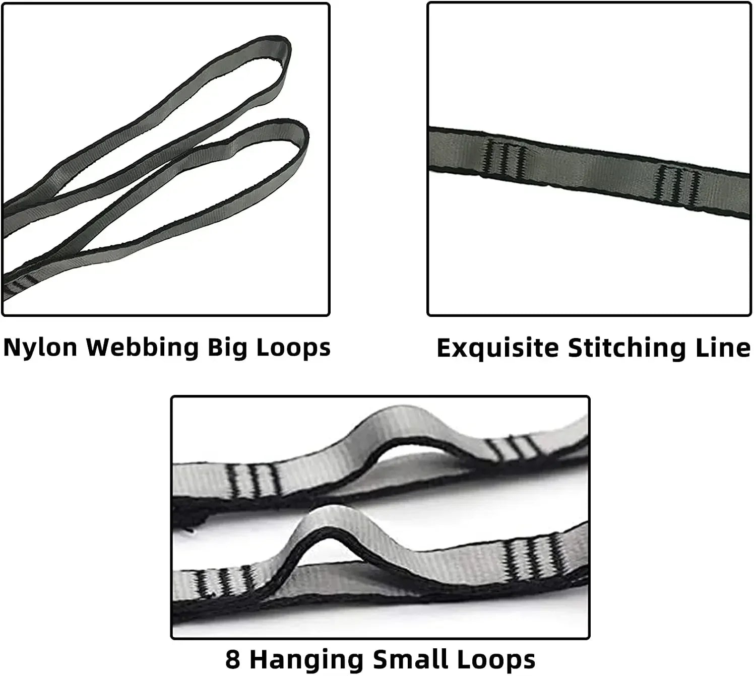 Daisy Chain Yoga Stretch Belt | Multi Loop Hanging Rope for Aerial Yoga Hammock alternate view