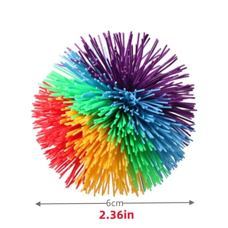 Rainbow Stringy Balls Sensory Fidget Toys For Kids Party Favors Outdoor Fun Games Pelota detail view