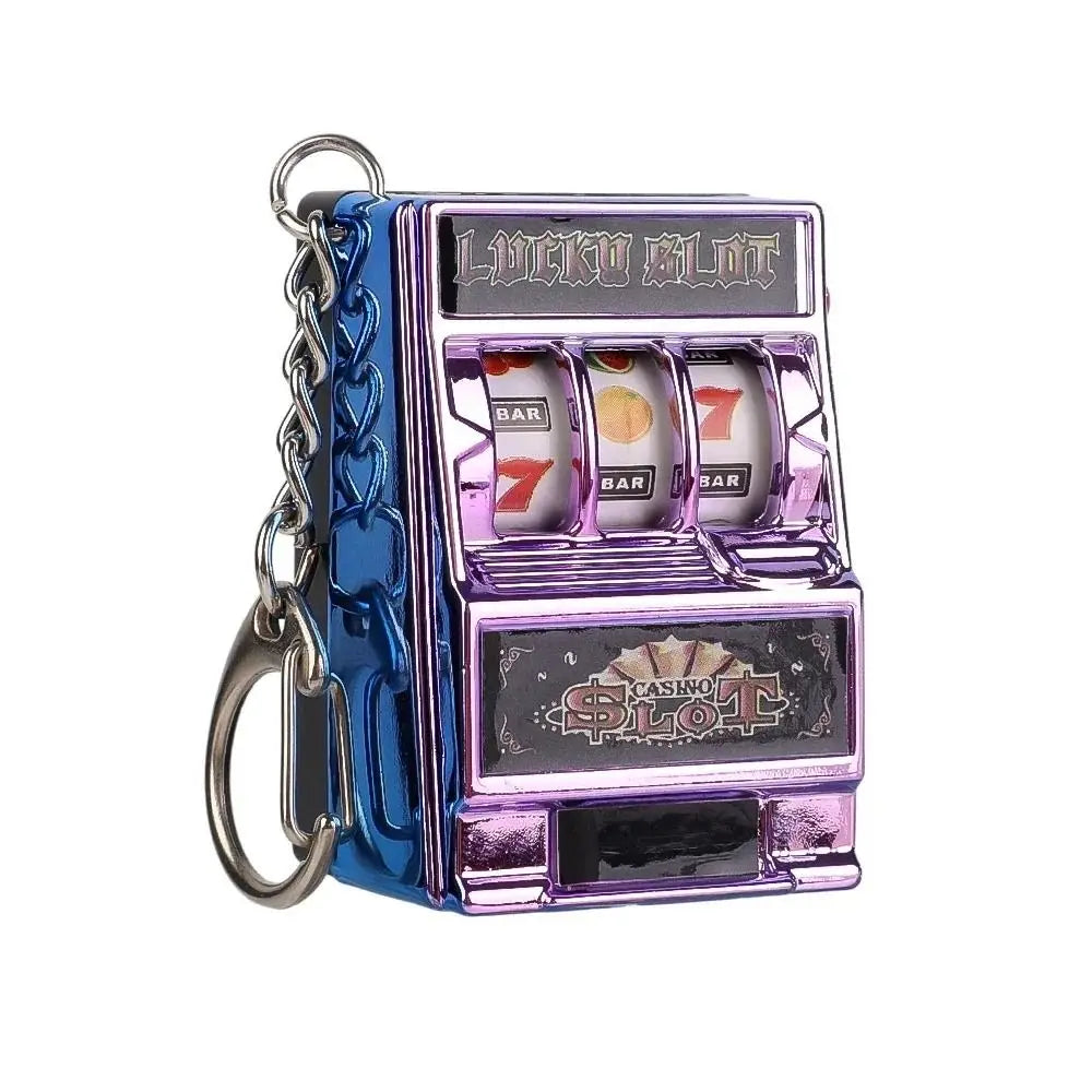 Mini Slot Machine Keychain Stainless Steel detail view