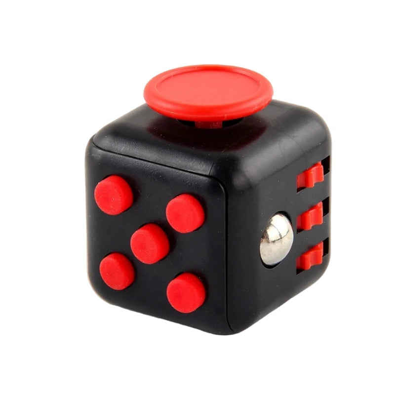 6/12 Sides Rainbow Fidget Cube | Decompression Sensory Toy for Anxiety and ADHD additional angle