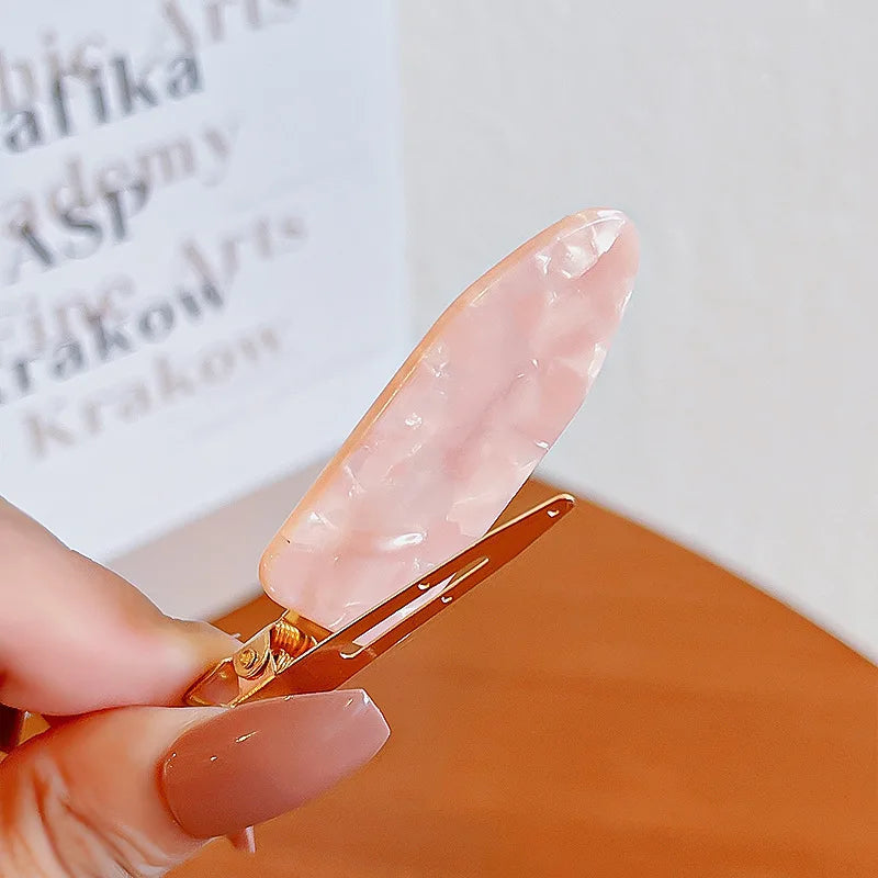 2/3/4Pcs No Bend Bangs Clip Duckbill Clip Simple Seamless Hair Clip Women Acetate S additional angle