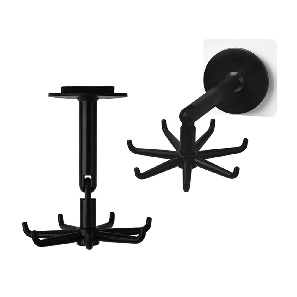 Punch-Free Kitchen WallMounted Rotating Shelf