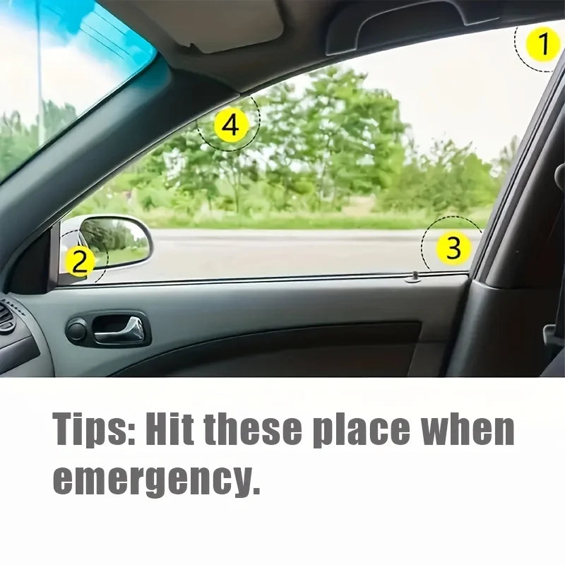 1pcs Steel Car Emergency Hammer with Belt Cutter for Safety and Security, Emergency additional angle