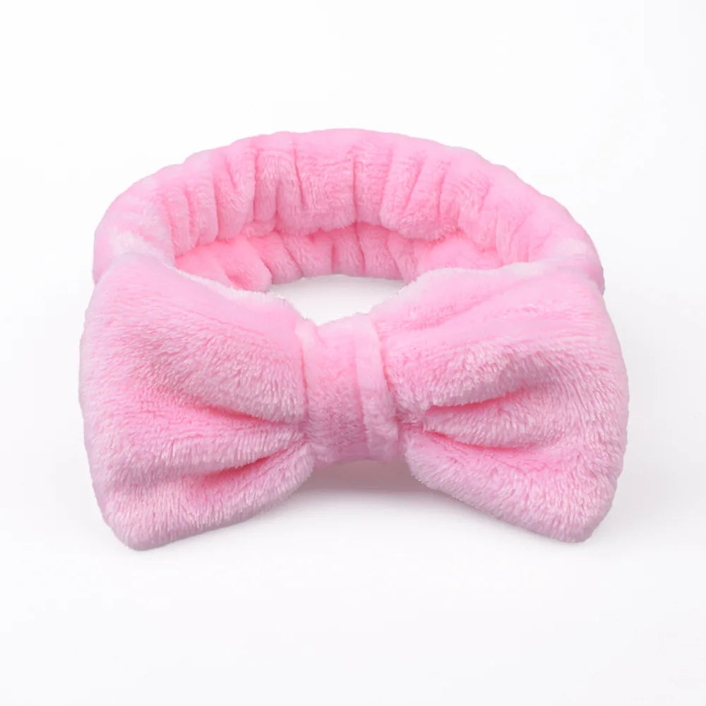 Soft Coral Fleece Headband Women Makeup Wash Face Spa Elastic Hair Band Fashion Femal alternate view