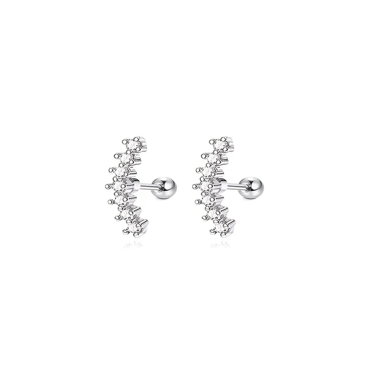 EVISPOL 2-14 Pcs Butterfly Moon Stainless Steel Stud Earrings, Hypoallergenic Hoop Ea alternate view
