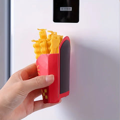 12 Piece Set of Potato Chip Shaped Sealing Clips and Snack Storage Boxes for Kitchen P close-up view