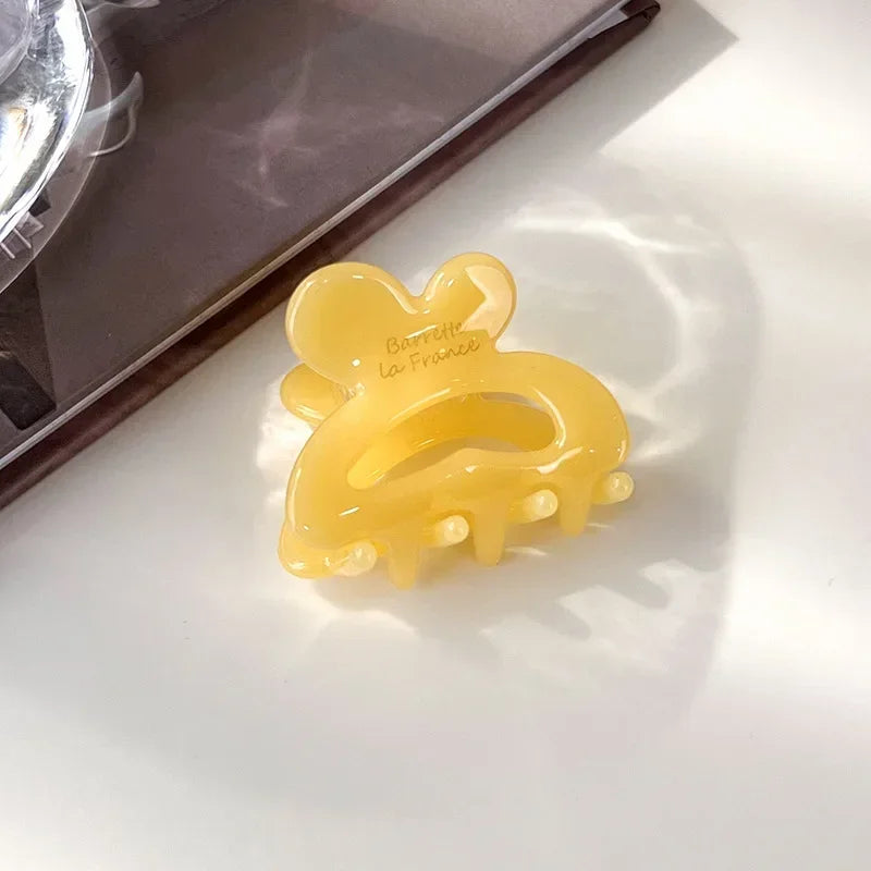 Fashion Hair Clips for Women Small Sweet Hair Claws Clip Geometric Cute Barrettes Crab H detail view