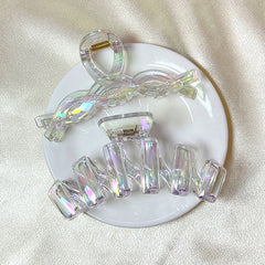 Women Hair Claw Korean Style Transparent Plastic Headband Hairpins Ponytail Claw Clip Crab Hair Accessories Headwear