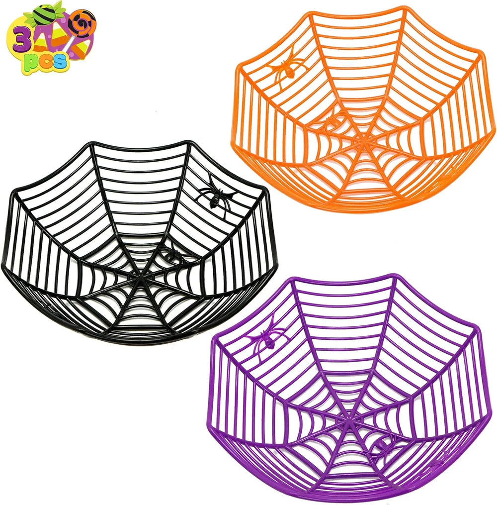 Candy Bowl Spider Web Trick or Treat Bowl Halloween for Haunted House alternate view
