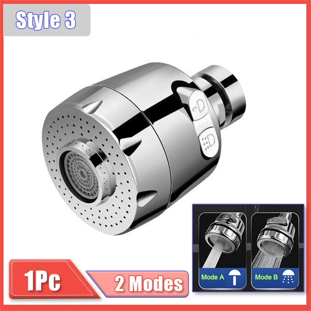 Universal Kitchen Faucet Adapter 360 Rotation Extender