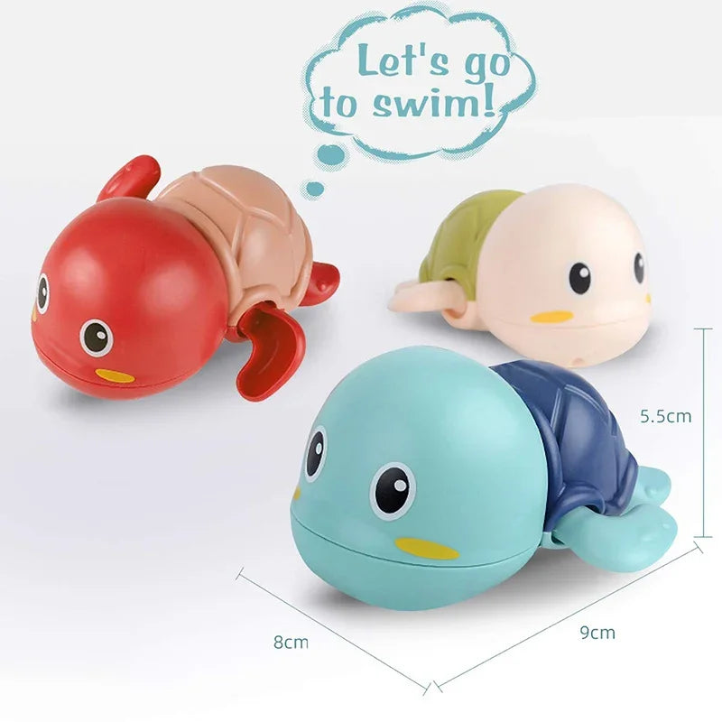 Baby Bath Toys Bathing Cute Swimming Turtle Whale Pool Beach Classic Chain Clockwork lifestyle view