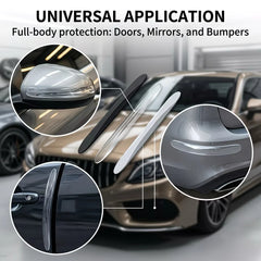 Car Door Protection Strip, Anti-Scratch Anti-Collision Silicone Edge Guard, Self-Adhesive Door Edge Protection