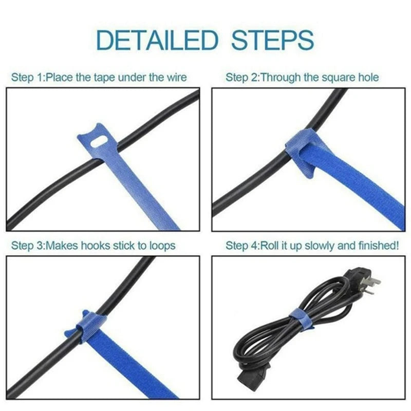 Kerokuru Cable Organizer Cable Management Cable Winder Tape Protector additional angle