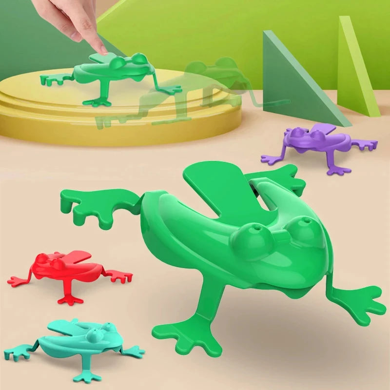 20pcs Jumping Plastic Frog Bounce Fidget Classic Toy kid Stress Relief Toy kid Birthd lifestyle view