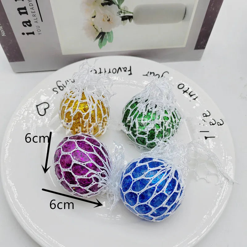 Colorful Star Squeezing Ball Squishy Ball 3D Stress Relief Sensory Toys Adults Anti-A lifestyle view