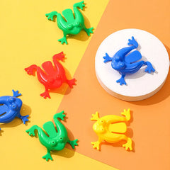 10/20Pcs Jumping Frog Bounce Fidget Toys For Kids Novelty Assorted Stress Reliever Toy close-up view