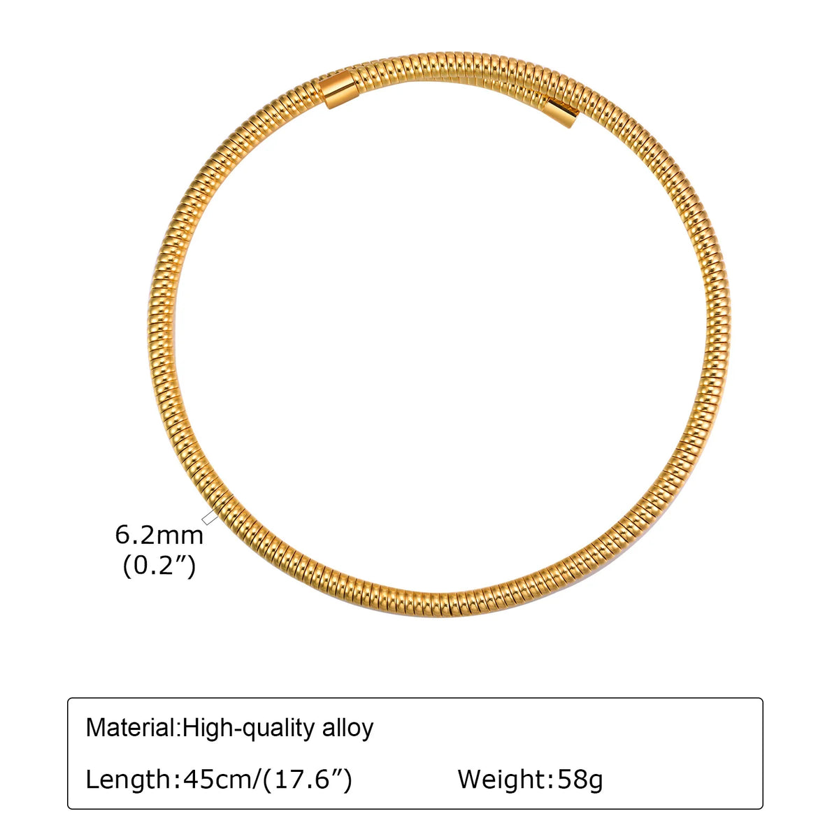 Vnox Cool Exaggerated Snake Bone Choker Necklaces for Women Lady, New Trendy Hip Ho additional angle