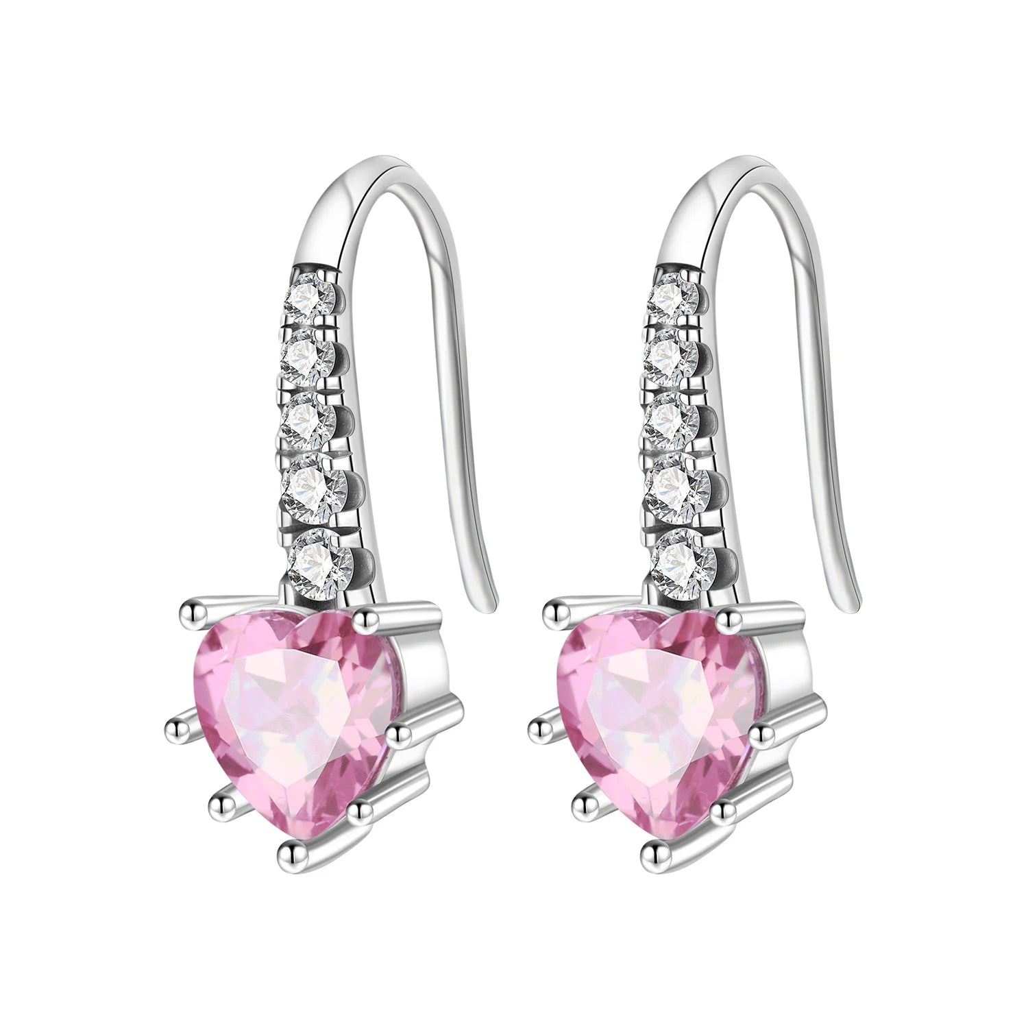 PANPOKI 925 Sterling Silver Cupid Arrow Love Earring Original Jewelry Drop Earrings additional angle